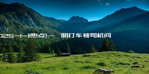 (2025-1-11热点)-蔡明打车被司机问今年会上春晚吗