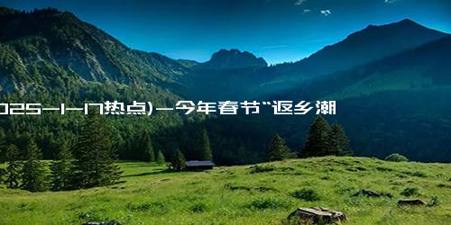 (2025-1-17热点)-今年春节“返乡潮”去哪儿了？背后真相竟是……