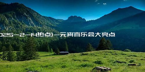 (2025-2-14热点)-元宵喜乐会大亮点：大张伟伴舞像无量仙翁，网友热议不断