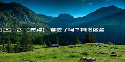 (2025-2-3热点)-都去了吗？揭阳这些地方超多民俗文化活动