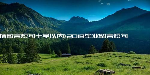 (爱情留言短句十字以内)2018毕业留言短句十字以上