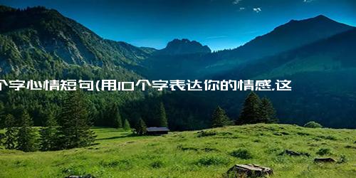 10个字心情短句(用10个字表达你的情感，这是如何做到的？—)