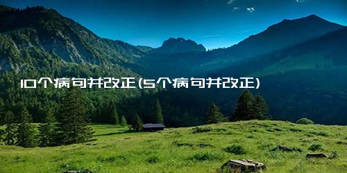 10个病句并改正(5个病句并改正)