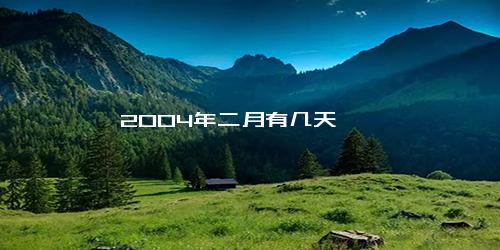 2004年二月有几天