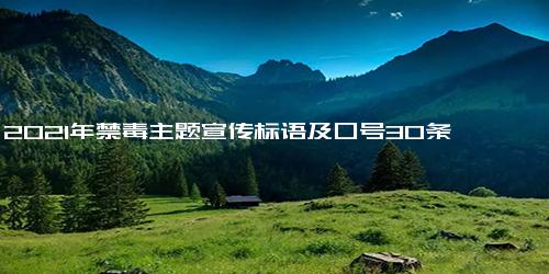 2021年禁毒主题宣传标语及口号30条