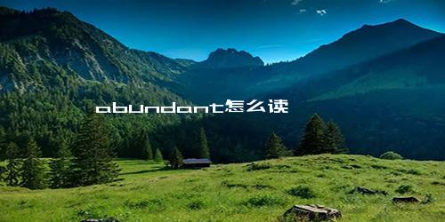 abundant怎么读