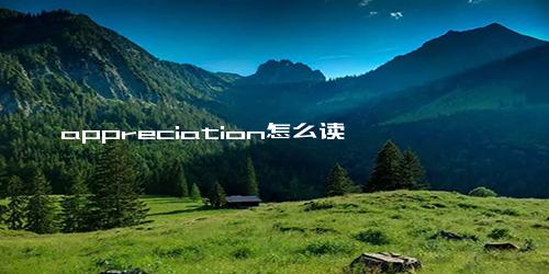 appreciation怎么读