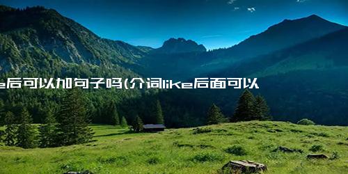 like后可以加句子吗(介词like后面可以跟句子吗)