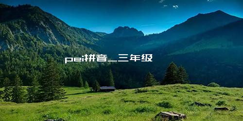 pei拼音_三年级