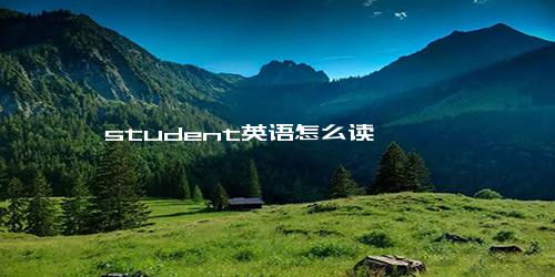 student英语怎么读