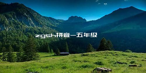 zgsh拼音-五年级