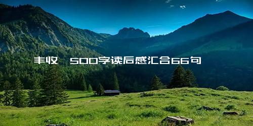 《丰收》500字读后感汇合66句