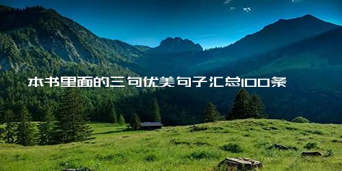 一本书里面的三句优美句子汇总100条