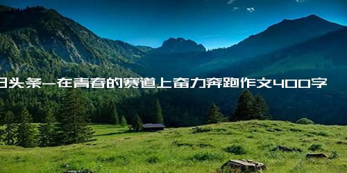 今日头条-在青春的赛道上奋力奔跑作文400字5篇