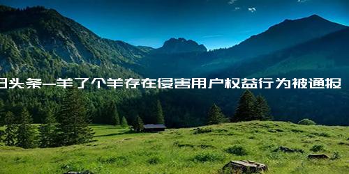 今日头条-羊了个羊存在侵害用户权益行为被通报，背后上市公司增收不增利