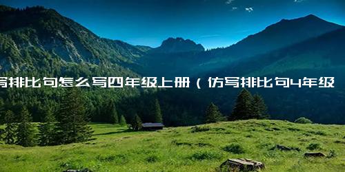 仿写排比句怎么写四年级上册（仿写排比句4年级）