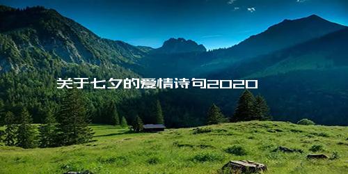 关于七夕的爱情诗句2020