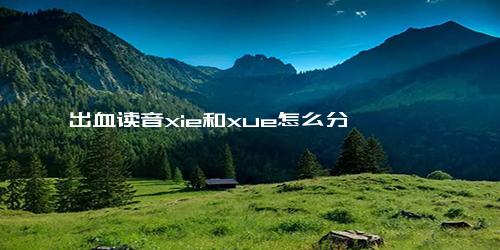 出血读音xie和xue怎么分