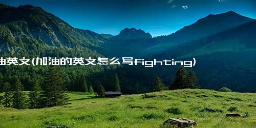 加油英文(加油的英文怎么写fighting)