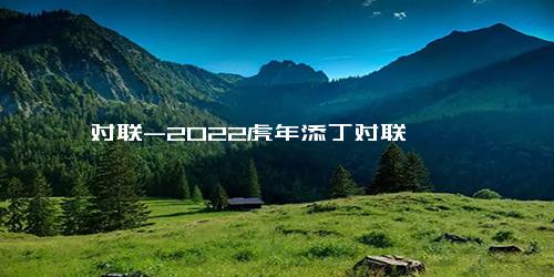 对联-2022虎年添丁对联