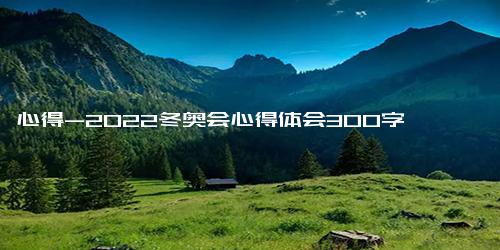 心得-2022冬奥会心得体会300字