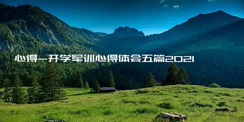 心得-开学军训心得体会五篇2021