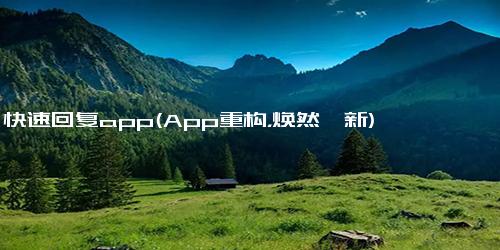 快速回复app(App重构，焕然一新)