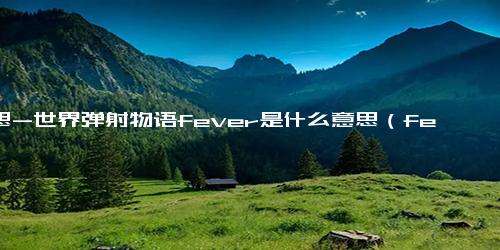 意思-世界弹射物语fever是什么意思（fever的具体含义）