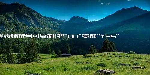 搞笑表情符号可复制(把“NO”变成“YES”的6个简单步骤)