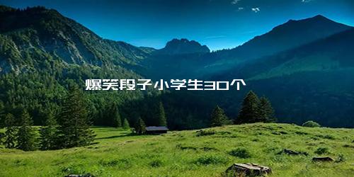 爆笑段子小学生30个