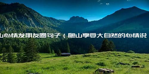 登山心情发朋友圈句子（爬山享受大自然的心情说说）.docx-免费下载(word版可打印)