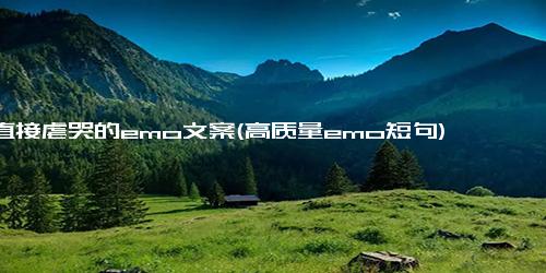 直接虐哭的emo文案(高质量emo短句)