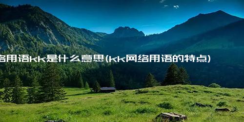 网络用语kk是什么意思(kk网络用语的特点)