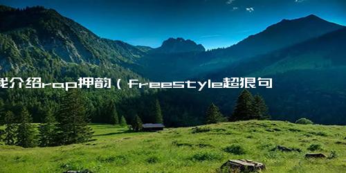 自我介绍rap押韵（freestyle超狠句子押韵）