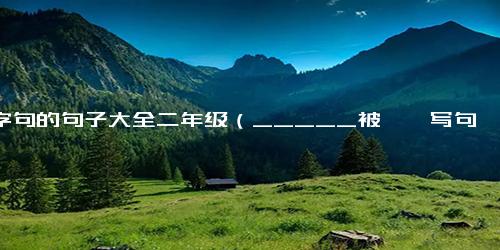 被字句的句子大全二年级（_____被――写句子）