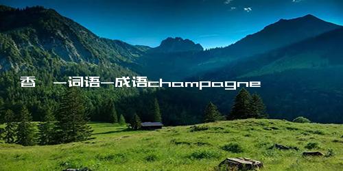 香槟-词语-成语champagne