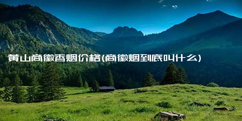 黄山商徽香烟价格(商徽烟到底叫什么)