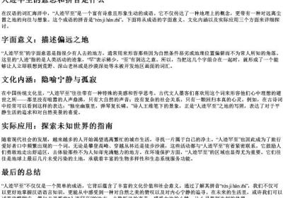 人迹罕至的意思和的拼音是什么.docx免费下载(word版可打印)